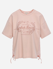 우븐 믹스 티셔츠