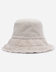 니트 레이스 버킷햇