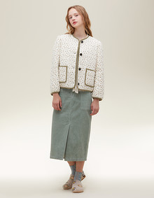 패턴 코듀로이 점퍼