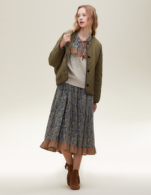 하트 퀼팅 점퍼