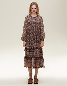 프릴 디테일 롱 원피스