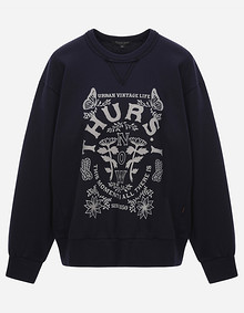 후로피 아트웍 루즈 스웻셔츠