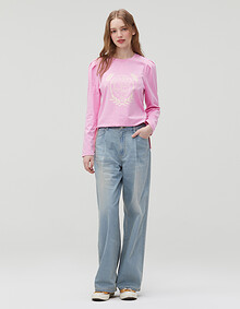 루즈핏 턱 와이드 데님