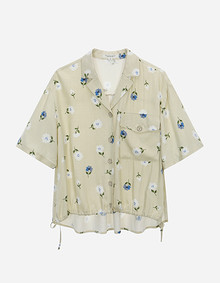 스트링 디테일 블라우스