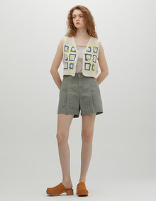 레이스 슬리브리스 티셔츠