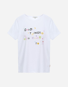 기본핏 레터링 티셔츠