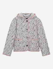 패턴 퀼팅 점퍼