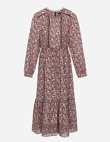 플라워패턴 롱 원피스