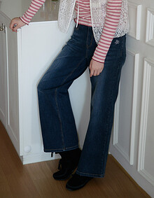 스판 일자핏 데님 팬츠