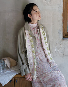 셔츠카라 컬러블록 블루종 점퍼