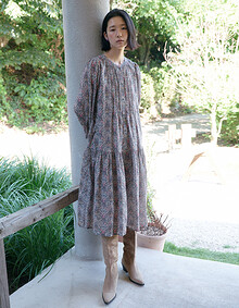 턱 포인트 풀오픈 원피스