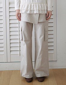 랩 스커트 팬츠