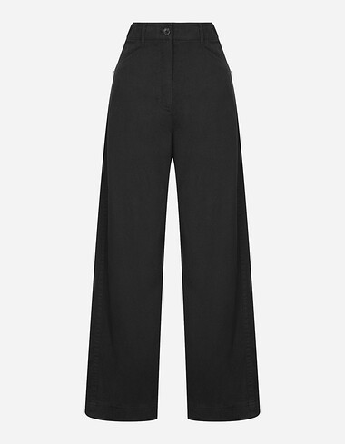 커브드 와이드 팬츠