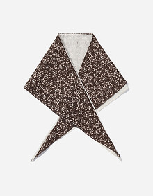 자수 플라워 패턴 스카프