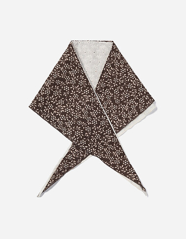 자수 플라워 패턴 스카프