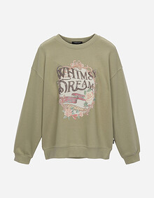 원포인트 플라워 스웻셔츠