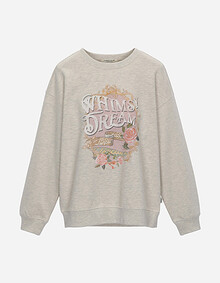 원포인트 플라워 스웻셔츠