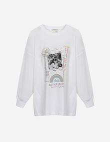 오버사이즈 빅 프린팅 티셔츠