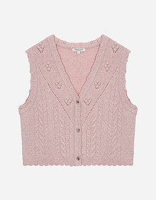 케이블 브이넥 오픈형 베스트