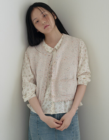 크로셰 라운드넥 베스트