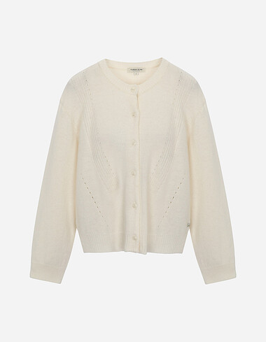 울 블렌디드 니트 가디건