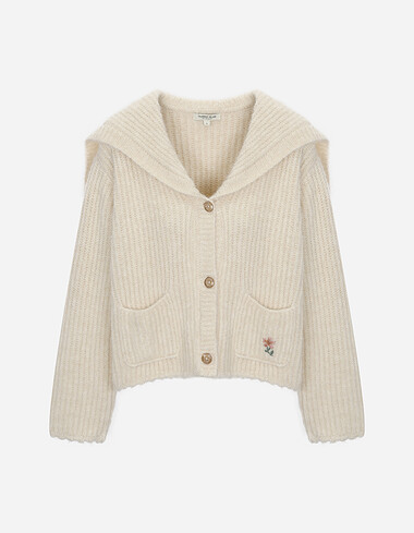 세일러 카라 니트 가디건