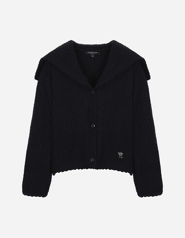 세일러 카라 니트 가디건