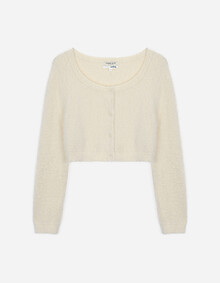 날개사 크롭 가디건