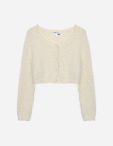 날개사 크롭 가디건