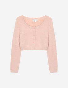 날개사 크롭 가디건