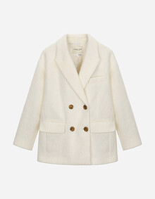 더블 브레스트 테일러드 하프 코트