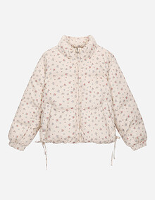 로즈 플라워 덕 다운 점퍼