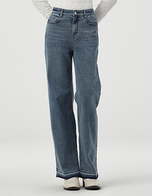 일자핏 데님 팬츠