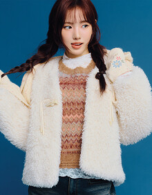 [KiiiKiii 착용] 토글 포인트 푸들 퍼 자켓