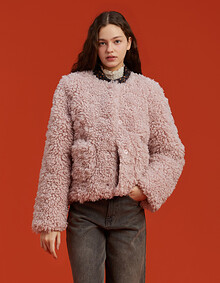 숏기장 퍼 자켓