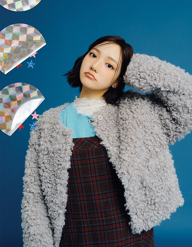 [KiiiKiii 착용] 숏기장 퍼 자켓