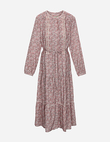 플라워 기모 풀오픈 원피스