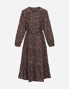 플라워 기모 풀오픈 원피스