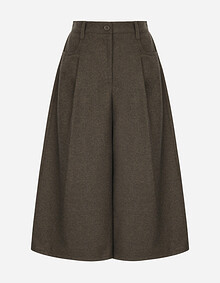 울 혼방 큐롯 팬츠