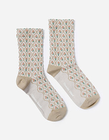 미니플라워 자카드 삭스