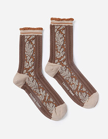 사이드 모티브 자카드 삭스