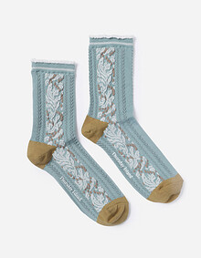 사이드 모티브 자카드 삭스