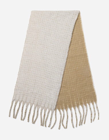 아이보리 투톤 머플러