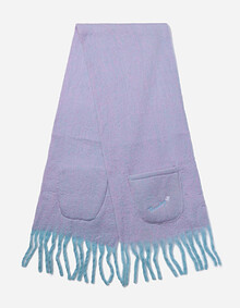 포켓 자수 머플러