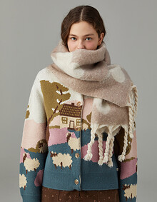 빅 플라워 머플러