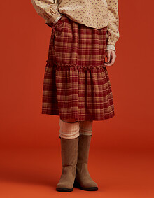 밴딩 셔링 A라인 스커트