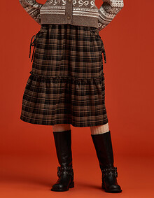 밴딩 셔링 A라인 스커트