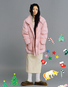 [KiiiKiii 착용] 코듀로이 H라인 스커트