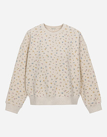 미니 플라워 기모 스웻셔츠