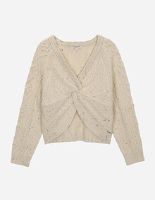 꼬임 니트 풀오버